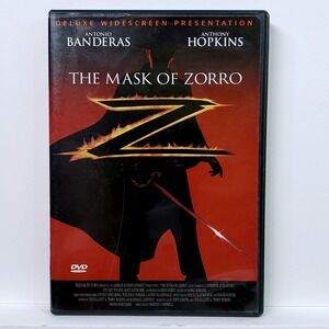 The Mask of Zorro DVD Deluxe Widescreen Antonio Banderas Anthony Hopkins‎ PG-13